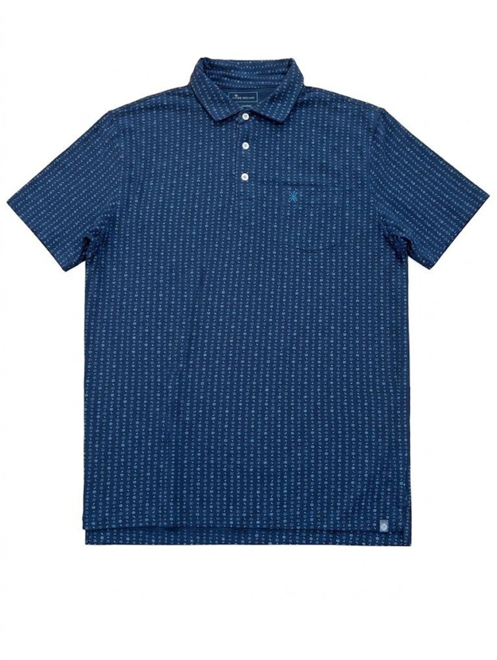 Peter Millar Crown Crafted Coastal Seashell Polo Shirt Men’s Medium Navy Pocket